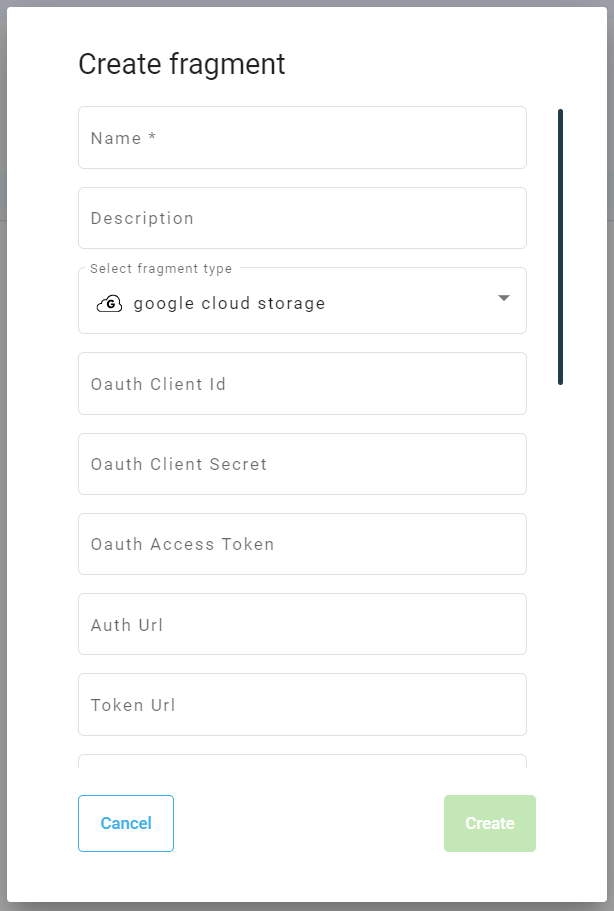 Google Cloud Fragment