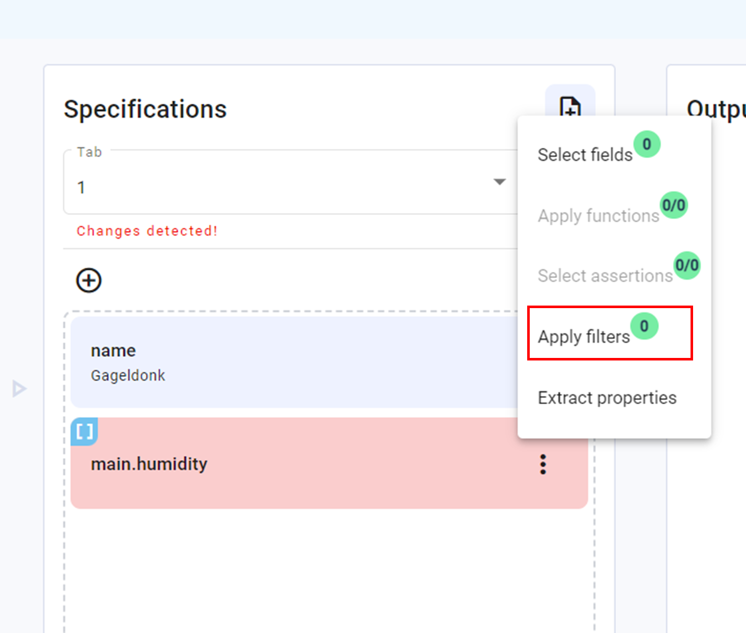 Step 4 for configure array filter