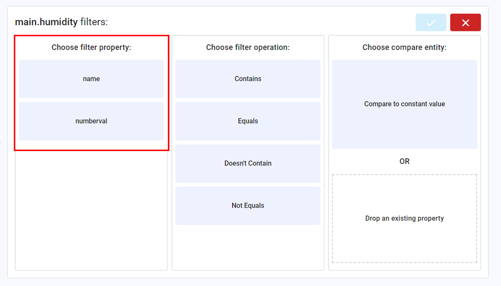 Step 5 for configure array filter