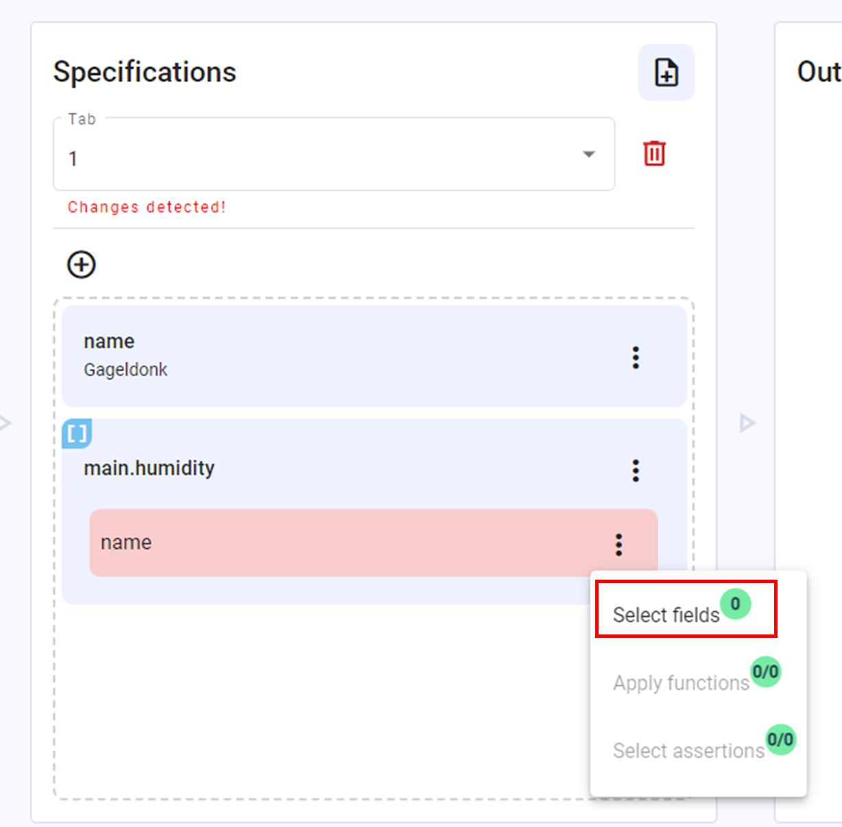 Step 8 for configure field filter