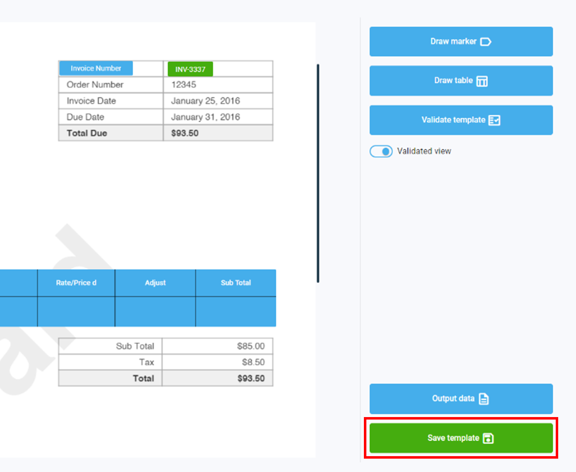 Create Template step 22