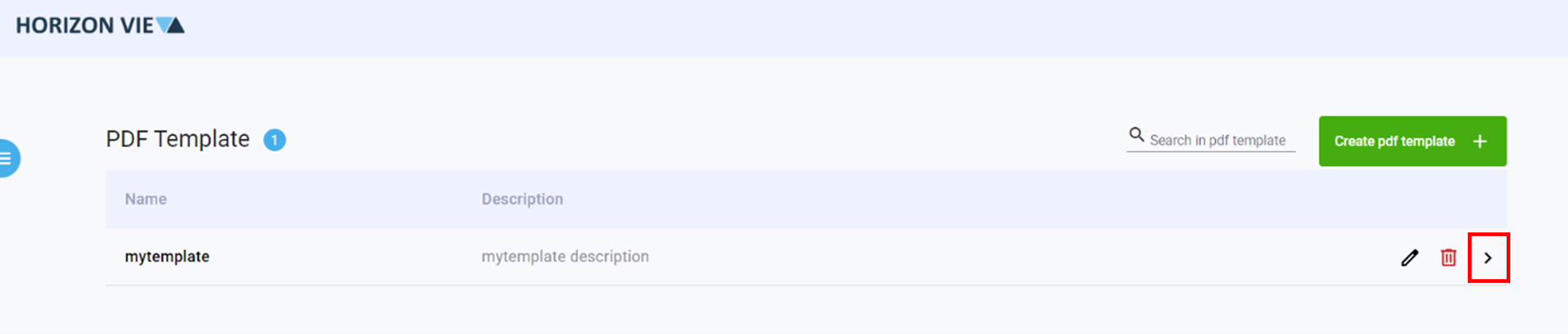 Create Template step 4