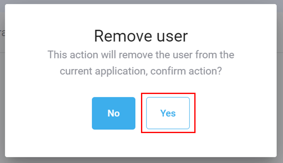 Step 3 for user management delete