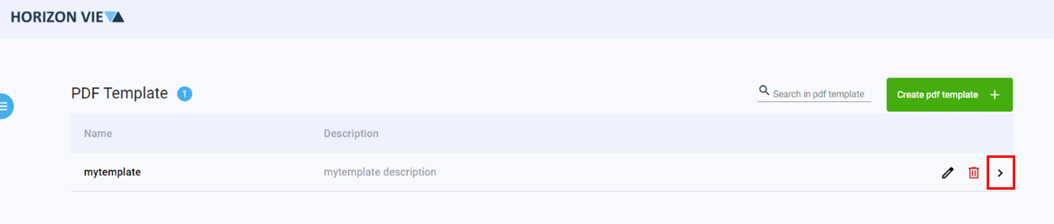 Modify Template step 1