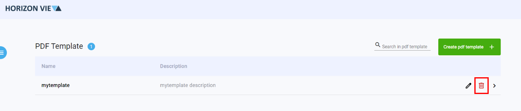 Remove Template step 1